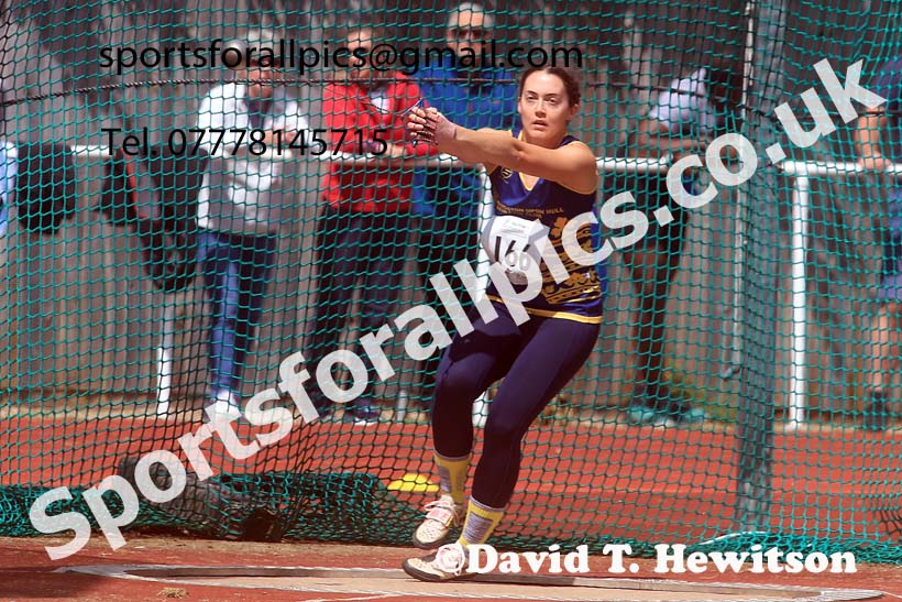 Senior Womens hammer, 2024 Northern Senior and Under-20s Track and Field Champs, Middlesbrough.  Photo: David T. Hewitson/Sports for All Pics